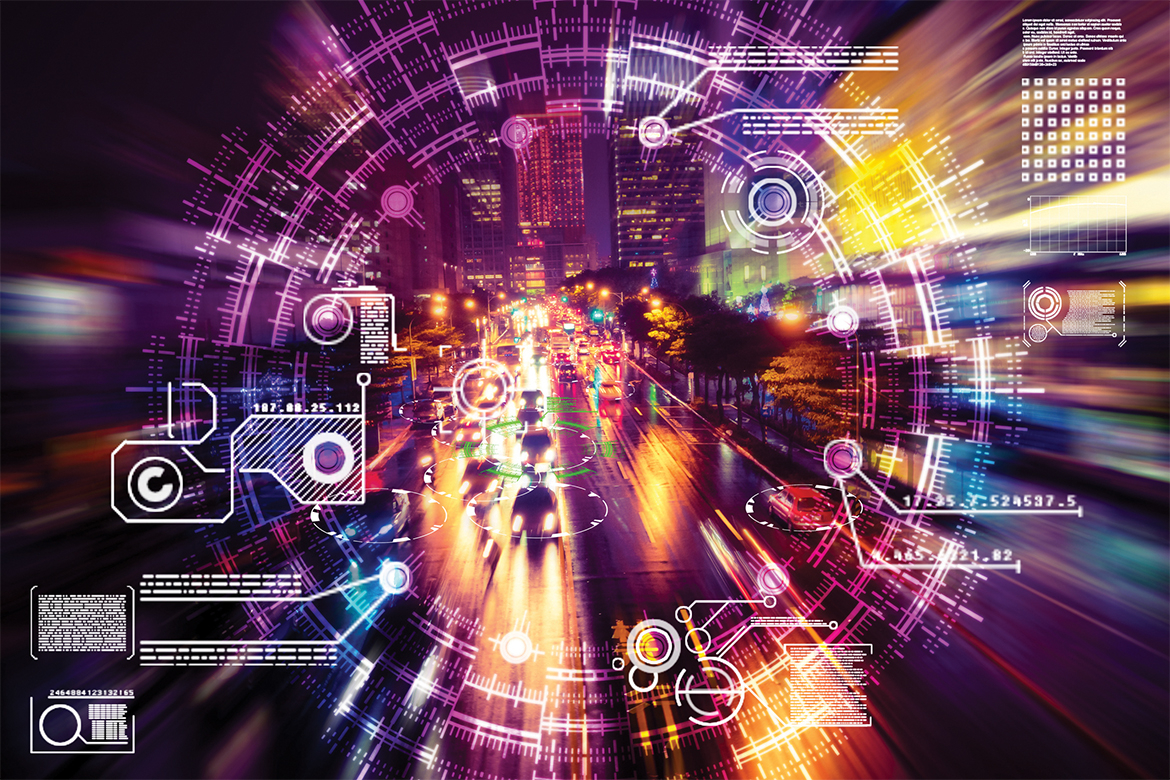 CCTV images in abstract