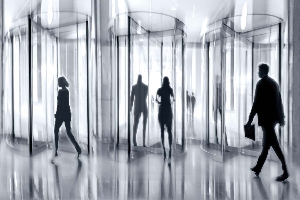 revolving perimeter security doors