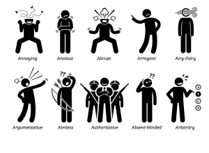 images of many behaving in different ways