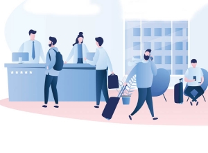 front of house cartoon