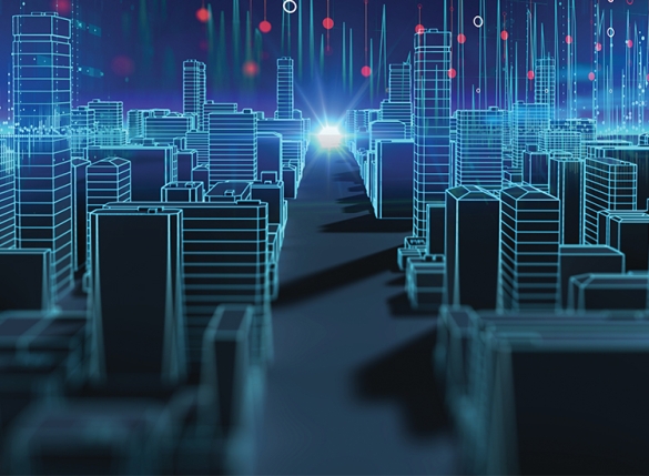 city landscape at night