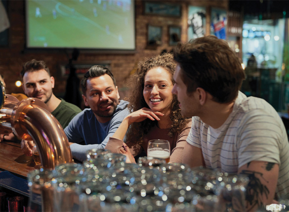night time economy scene