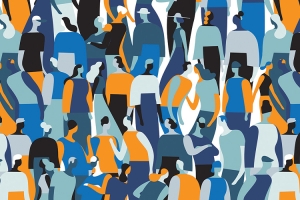 cartoon of people working in security profession