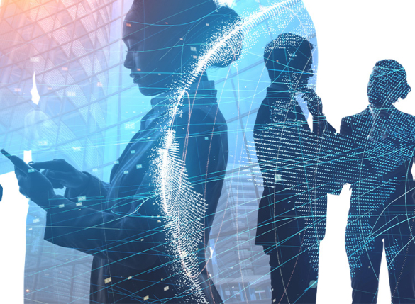 security officer with phone