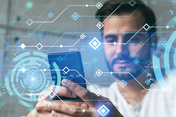 security technology being used by a man