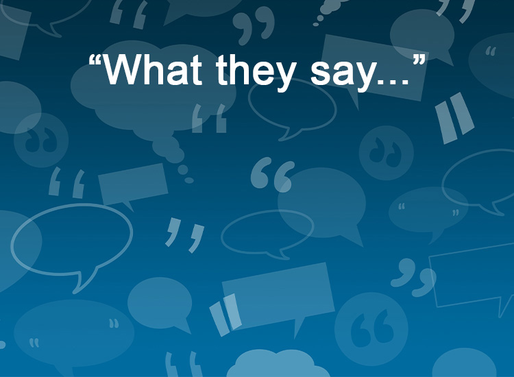 What they say images