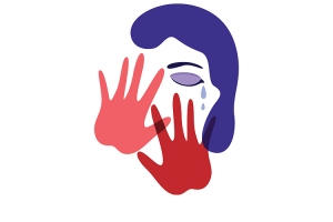 Woman experiencing violence