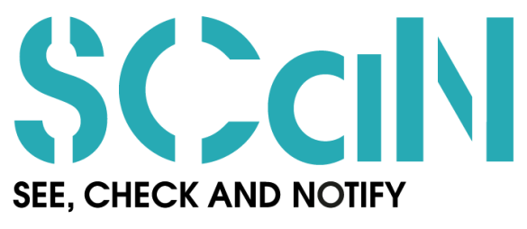 SCaN - See, Check and Notify logo